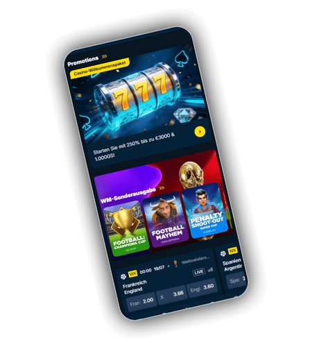 TurboSven Mobile Lobby mit Willkommenspaket 250 Prozent bis 3000 Euro und 1000 Freispielen